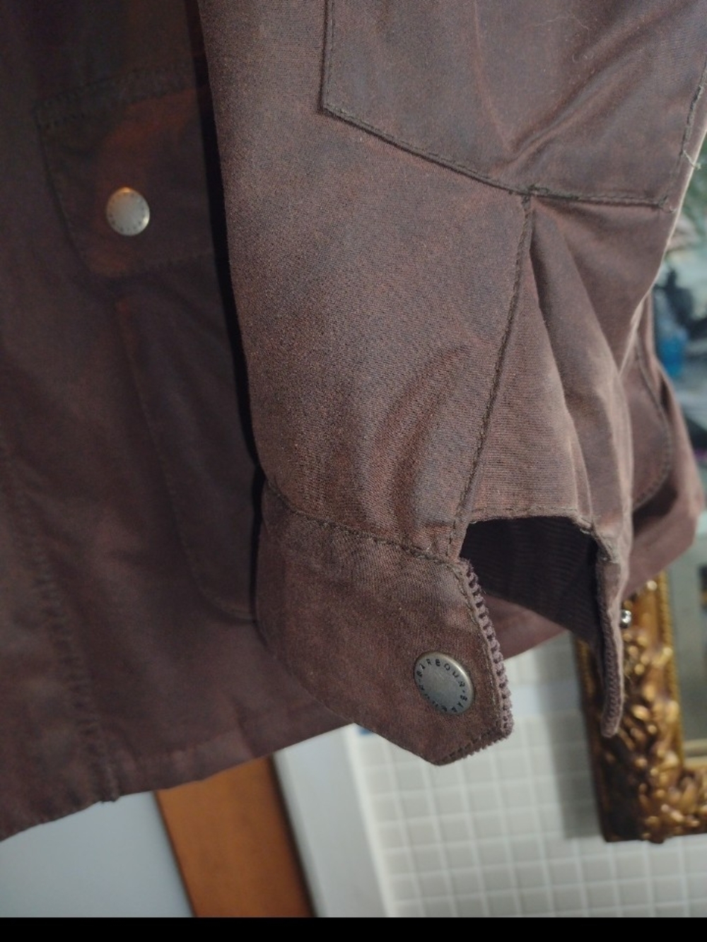 Barbour Men's Brown Waxed Cotton Field Jacket - Picture 10 of 12